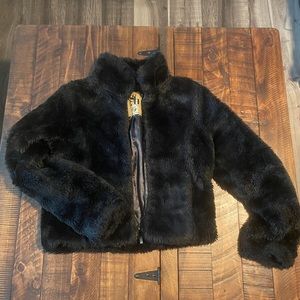 Black Fur Coat - SOLD ON MERCARI